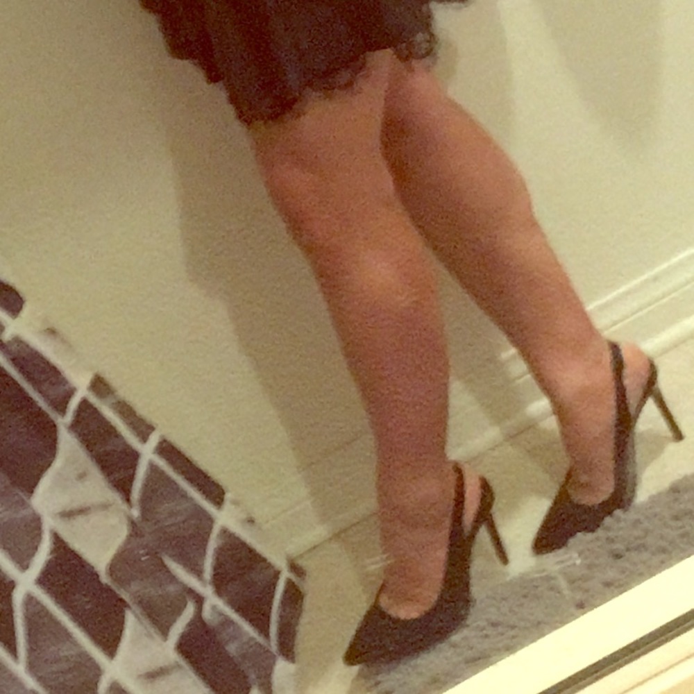 Forever 21 sling back heels